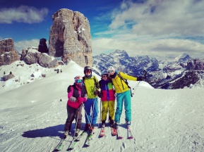 Epic ski day at Cinque Torri